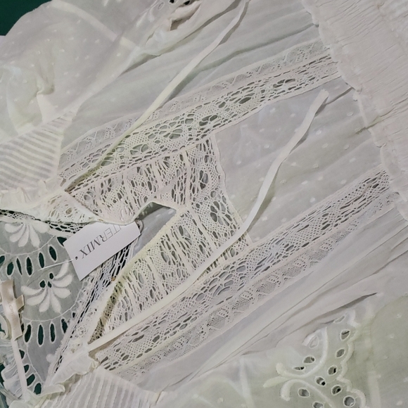 TODAY⚡️NWT LOVESHACKFANCY ISADORA DRESS SZ L - Picture 7 of 10